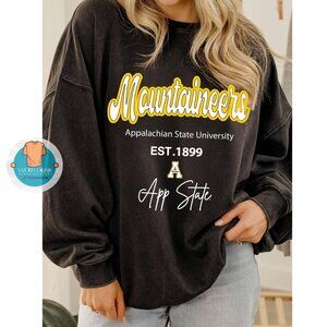 APPALACHIAN STATE university Black Shirt Sweatshirt Retro 1899